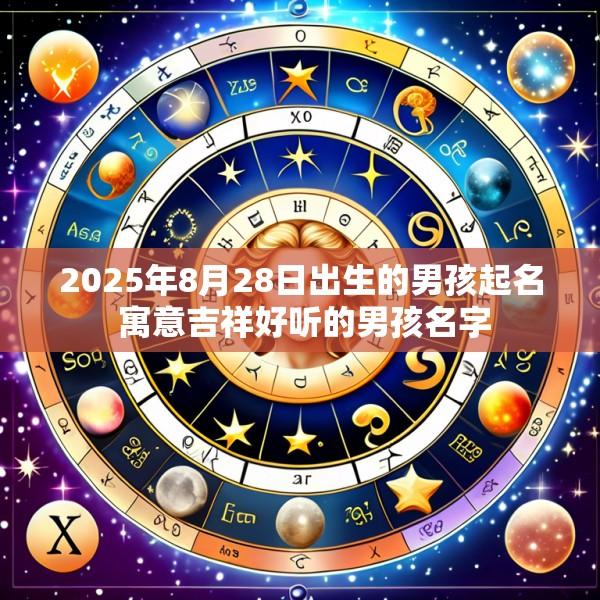 2025年8月28日出生的男孩起名 寓意吉祥好听的男孩名字