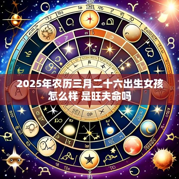 2025年农历三月二十六出生女孩怎么样 是旺夫命吗