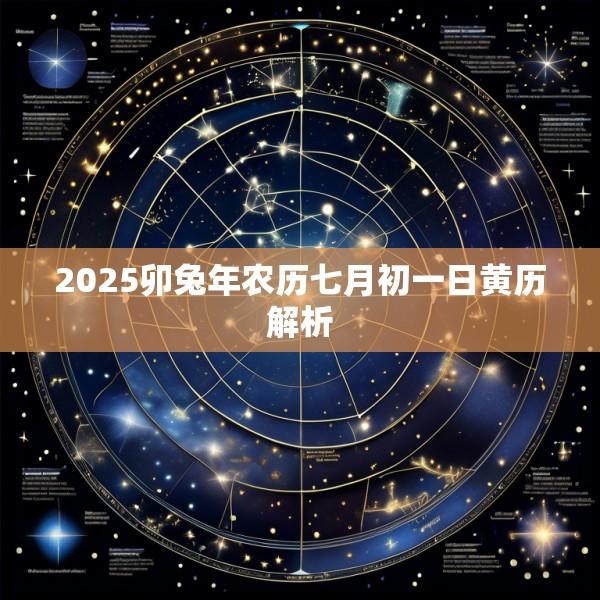 2025卯兔年农历七月初一日黄历解析