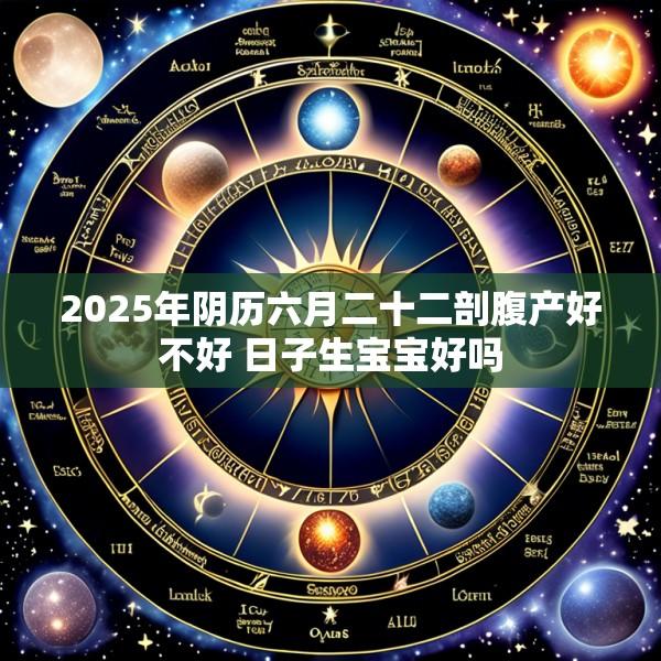 2025年阴历六月二十二剖腹产好不好 日子生宝宝好吗