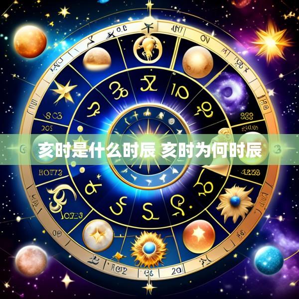 亥时是什么时辰 亥时为何时辰
