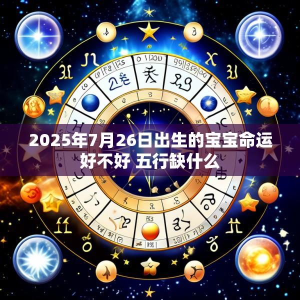 2025年7月26日出生的宝宝命运好不好 五行缺什么