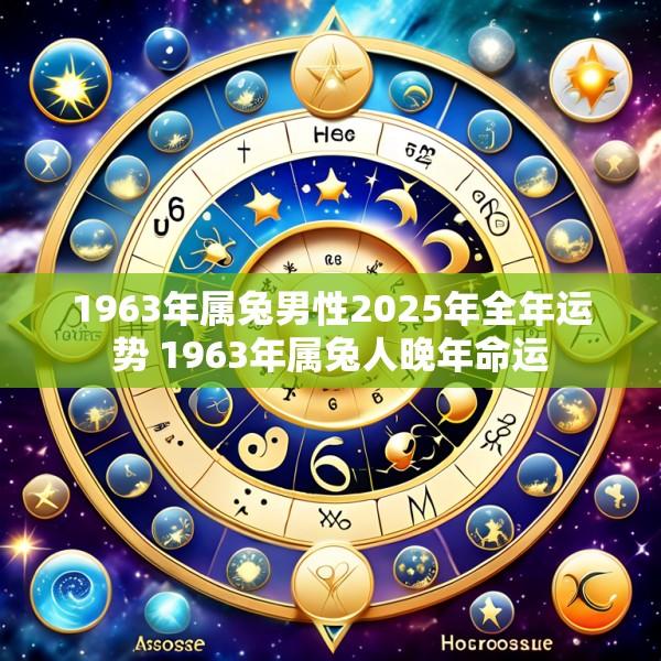 1963年属兔男性2025年全年运势 1963年属兔人晚年命运