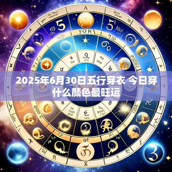 2025年6月30日五行穿衣 今日穿什么颜色最旺运