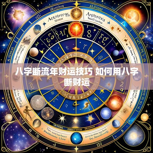 八字断流年财运技巧 如何用八字断财运