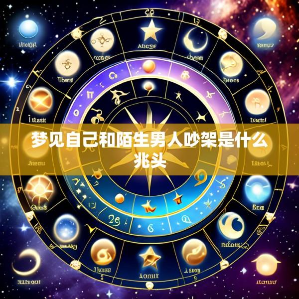 梦见自己和陌生男人吵架是什么兆头