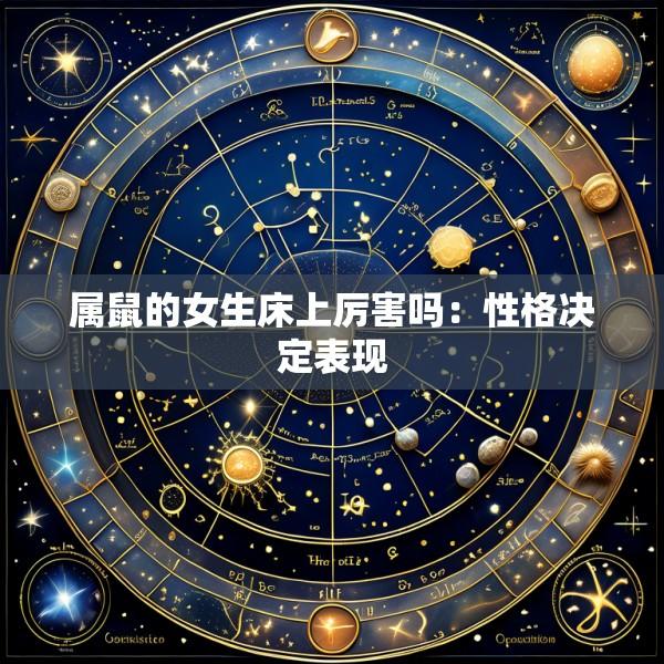 属鼠的女生床上厉害吗：性格决定表现