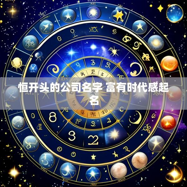 恒开头的公司名字 富有时代感起名