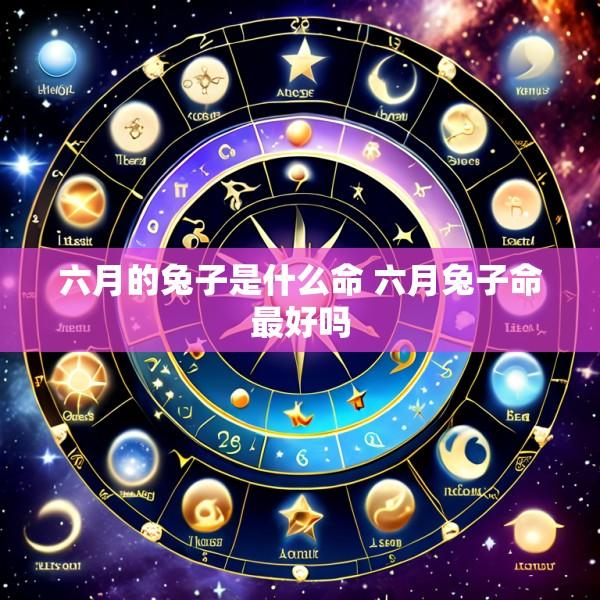 六月的兔子是什么命 六月兔子命最好吗