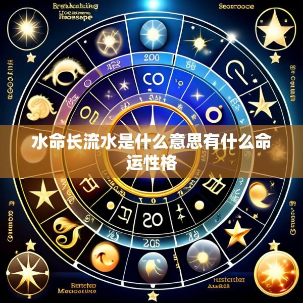 水命长流水是什么意思有什么命运性格