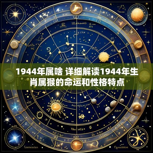 1944年属啥 详细解读1944年生肖属猴的命运和性格特点