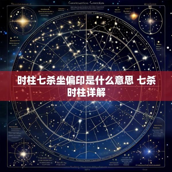 时柱七杀坐偏印是什么意思 七杀时柱详解