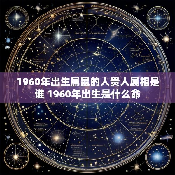 1960年出生属鼠的人贵人属相是谁 1960年出生是什么命