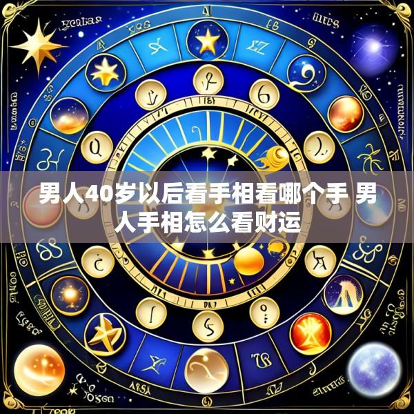 男人40岁以后看手相看哪个手 男人手相怎么看财运