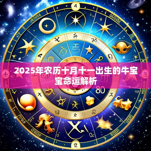 2025年农历十月十一出生的牛宝宝命运解析