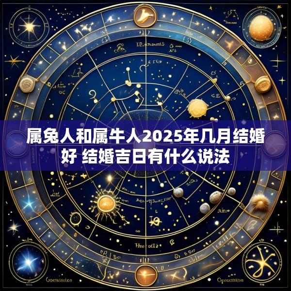 属兔人和属牛人2025年几月结婚好 结婚吉日有什么说法