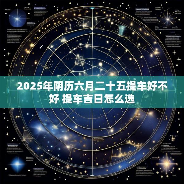 2025年阴历六月二十五提车好不好 提车吉日怎么选
