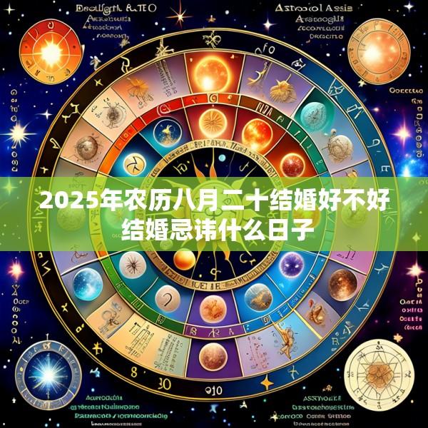 2025年农历八月二十结婚好不好 结婚忌讳什么日子