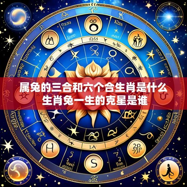 属兔的三合和六个合生肖是什么 生肖兔一生的克星是谁
