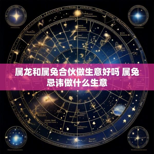 属龙和属兔合伙做生意好吗 属兔忌讳做什么生意