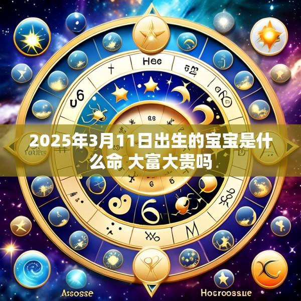2025年3月11日出生的宝宝是什么命 大富大贵吗