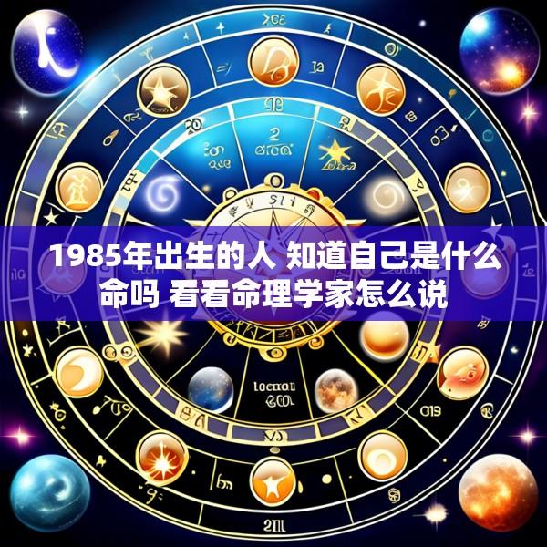 1985年出生的人 知道自己是什么命吗 看看命理学家怎么说