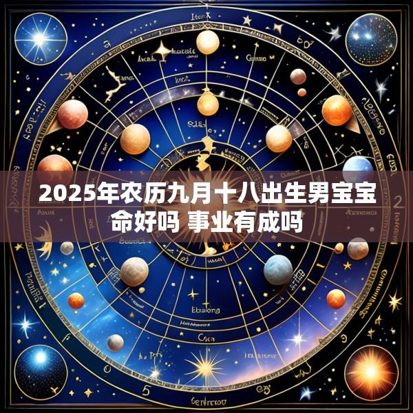 2025年农历九月十八出生男宝宝命好吗 事业有成吗