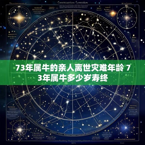 73年属牛的亲人离世灾难年龄 73年属牛多少岁寿终