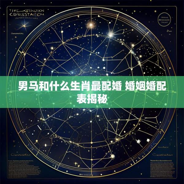 男马和什么生肖最配婚 婚姻婚配表揭秘