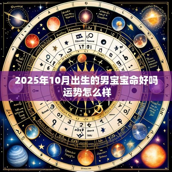 2025年10月出生的男宝宝命好吗 运势怎么样