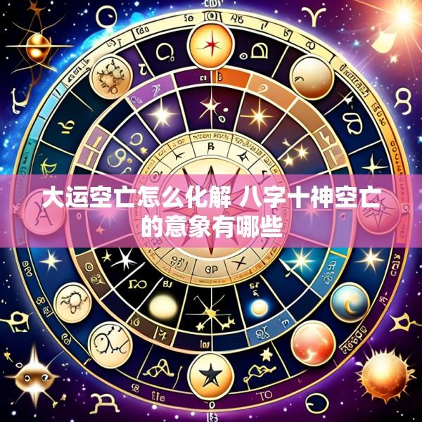 大运空亡怎么化解 八字十神空亡的意象有哪些