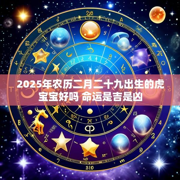2025年农历二月二十九出生的虎宝宝好吗 命运是吉是凶