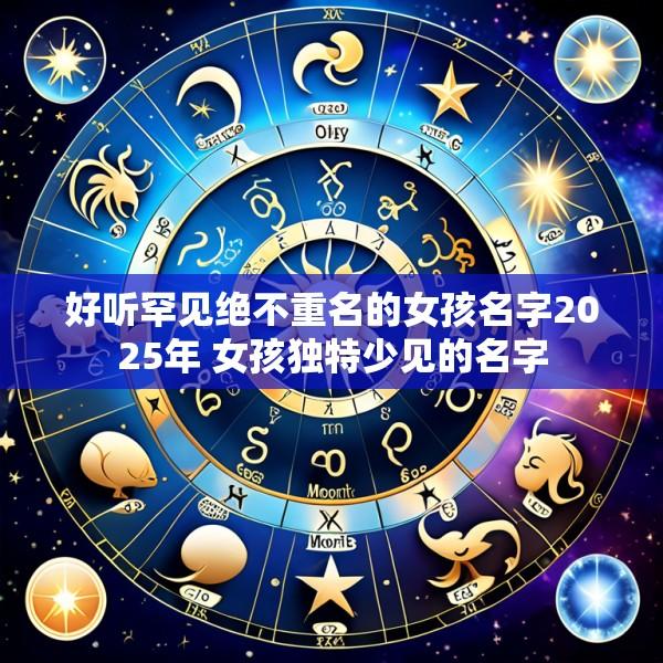 好听罕见绝不重名的女孩名字2025年 女孩独特少见的名字