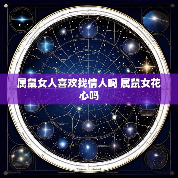 属鼠女人喜欢找情人吗 属鼠女花心吗