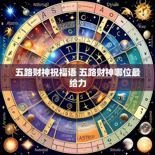 五路财神祝福语 五路财神哪位最给力