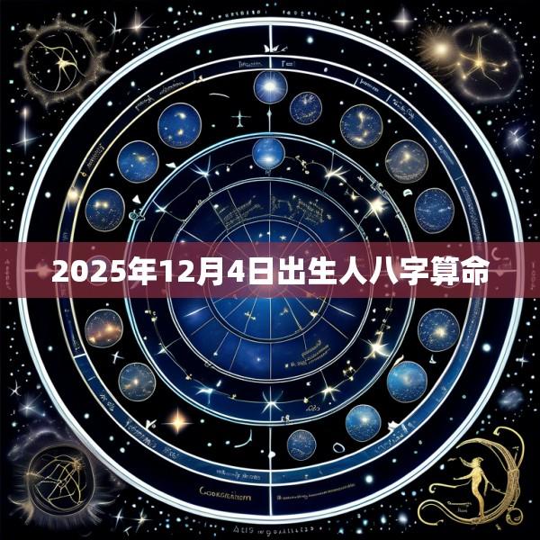 2025年12月4日出生人八字算命