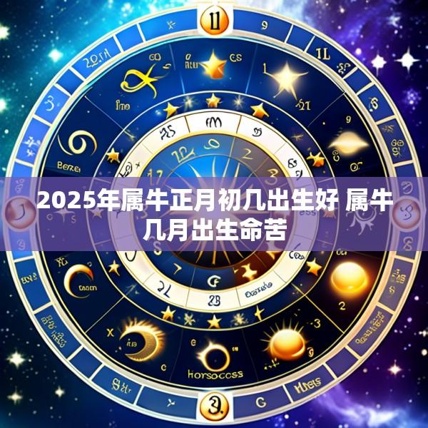 2025年属牛正月初几出生好 属牛几月出生命苦