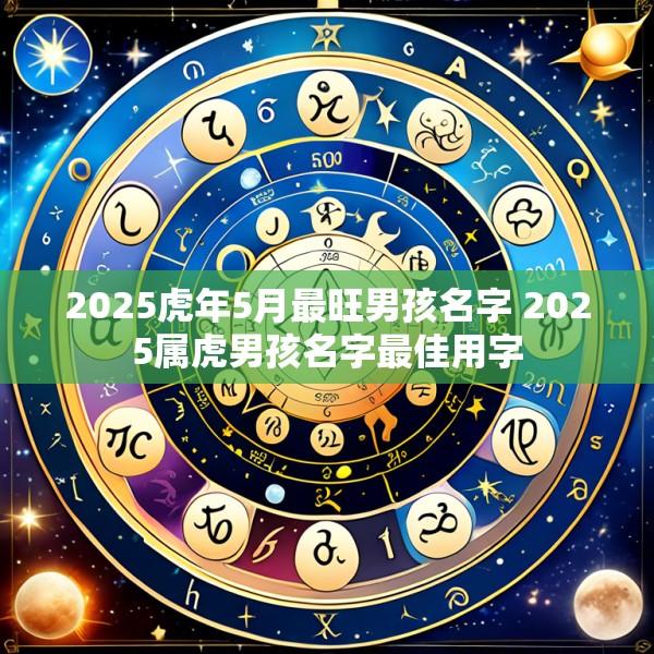 2025虎年5月最旺男孩名字 2025属虎男孩名字最佳用字