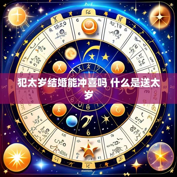 犯太岁结婚能冲喜吗 什么是送太岁