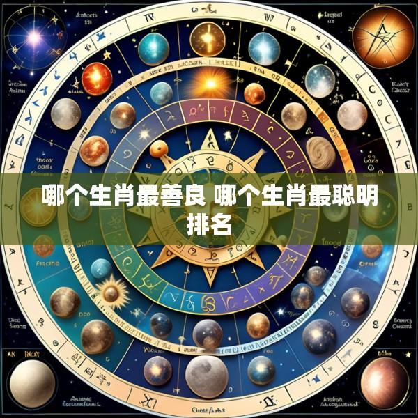 哪个生肖最善良 哪个生肖最聪明排名