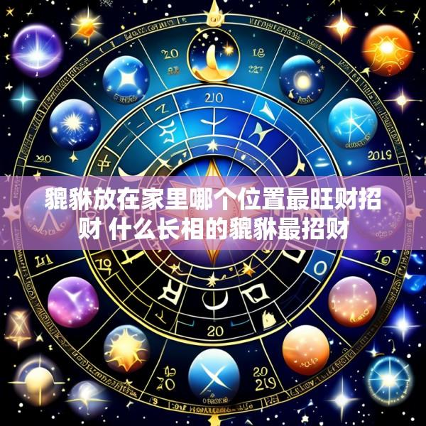 貔貅放在家里哪个位置最旺财招财 什么长相的貔貅最招财