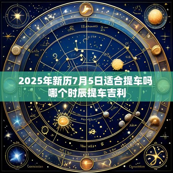 2025年新历7月5日适合提车吗 哪个时辰提车吉利