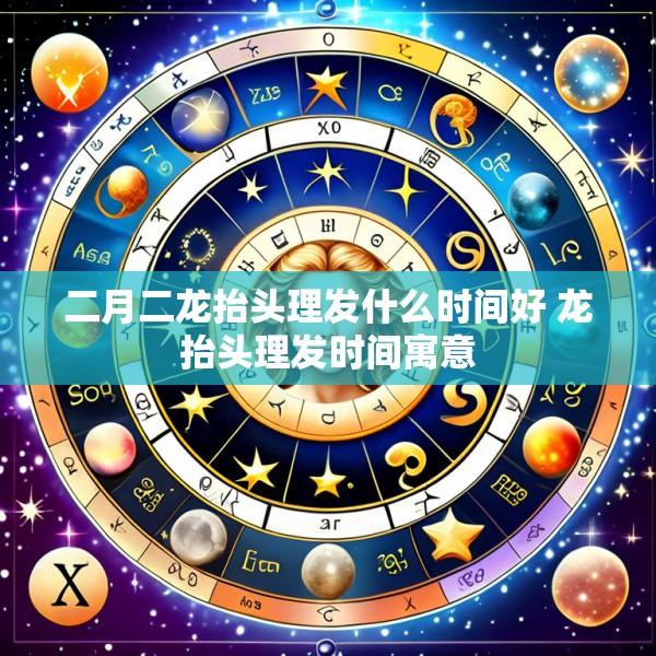 二月二龙抬头理发什么时间好 龙抬头理发时间寓意