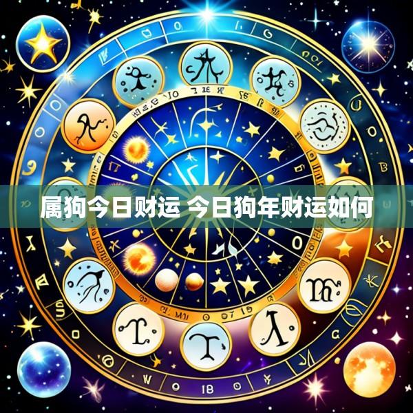 属狗今日财运 今日狗年财运如何