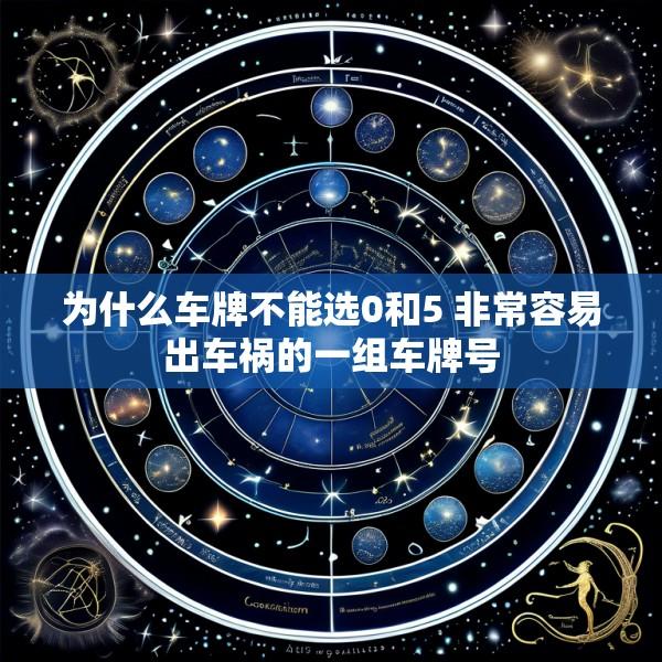 为什么车牌不能选0和5 非常容易出车祸的一组车牌号