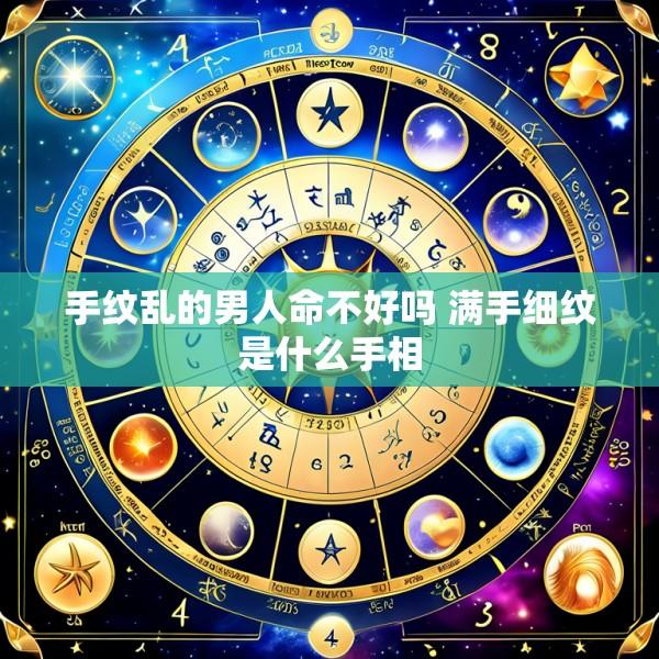 手纹乱的男人命不好吗 满手细纹是什么手相