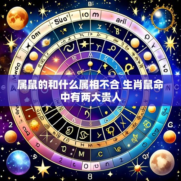 属鼠的和什么属相不合 生肖鼠命中有两大贵人