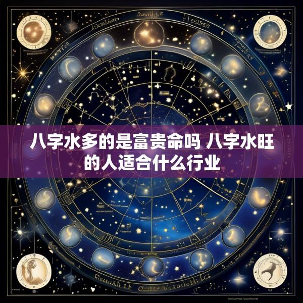 八字水多的是富贵命吗 八字水旺的人适合什么行业