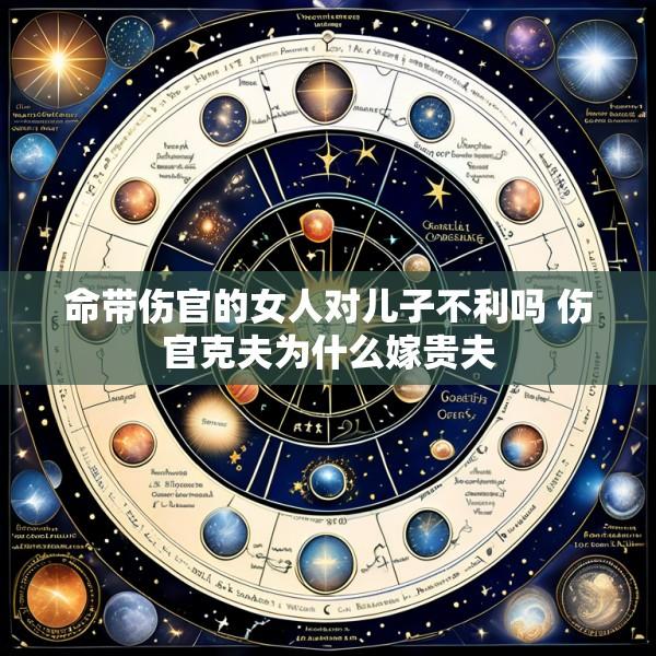 命带伤官的女人对儿子不利吗 伤官克夫为什么嫁贵夫