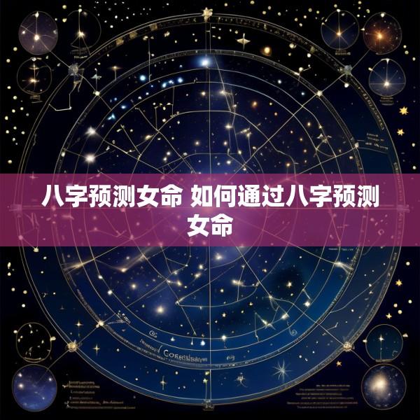 八字预测女命 如何通过八字预测女命